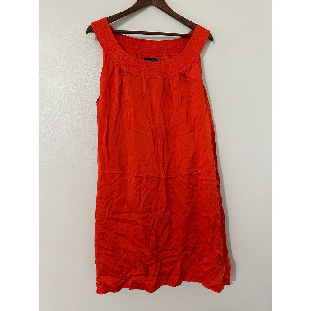 Lands End 100% Silk Shift Dress sz 16
